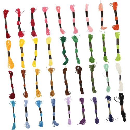 Ytseazn-Fils À Broder 36 Couleurs Pour Croix Et Braceletsmatériel De Broderie Portable Et Amusant