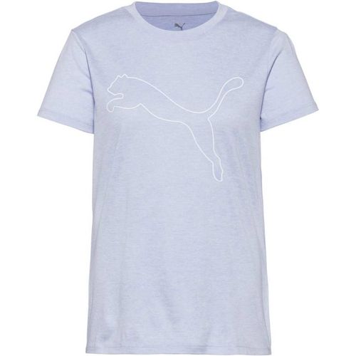 Tee Shirt Manches Courtes Puma W Tad Essential Logo Tee Bleu Ciel Xs