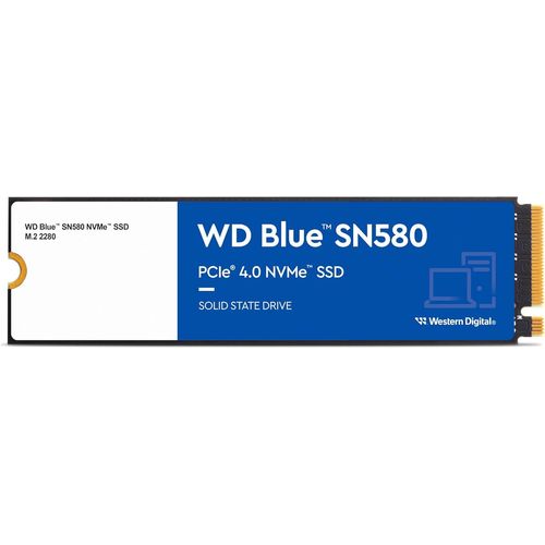 ytseazn-Wd Blue Sn580 Ssd 1 To Disque Ssd Interne,Vitesse De Lecture Jusqu'À 4150Mo/S,Pcie Gen. 4X4,Comprend Acronis True Image Pour Wd,Clonage De Disque EtMigration