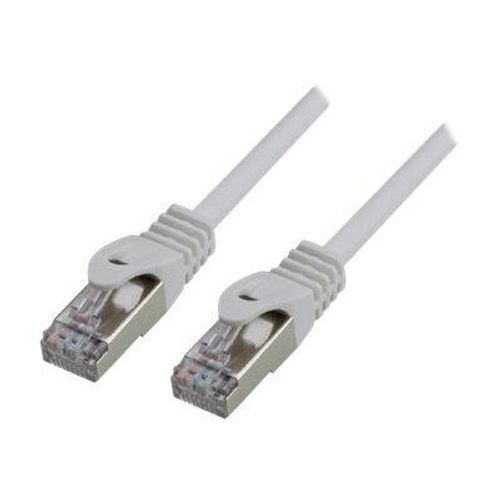 MCL - Cordon de raccordement - RJ-45 (M) pour RJ-45 (M) - 1 m - SFTP - CAT 6a - sans halogène, sans crochet, moulé - blanc