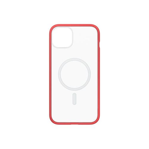 Rhinoshield Mod Nx - Coque De Protection Pour Téléphone Portable - Compatibilité Avec Magsafe - Acrylique, Tpe, Aimant Au Néodyme - Rouge - Pour Apple Iphone 14 Plus