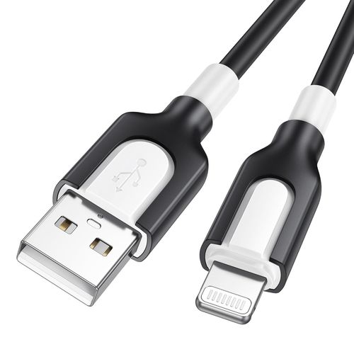 Ytseazn-Câble Iphone Chargeur Iphone 2m,[Certifiémfi]Cable Lightning Nylon Tressé Cable Iphone Usb Pour Iphone 14/13/12/11/Pro/X/Xs/Xr/8/8 Plus/7/7 Plus/6s/6s Plus/6/6 Plus/Se/5s/5- Noir
