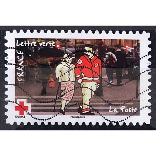 Croix Rouge 2016 - Croix Rouge En Action - Aide Aux Gens Agés (Très Joli N° 1276) Obl - France Année 2016 - Brn83 - N33477