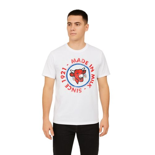 T-Shirt Homme En Coton À Col Rond Imprimé La Vache Qui Rit