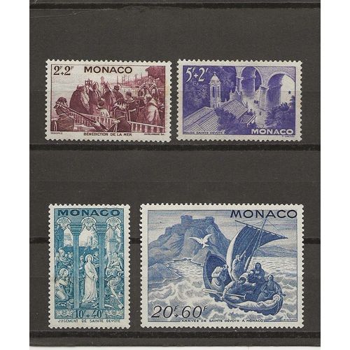 Monaco - 1944 - Fete De Sainte Devote - Yt N° 270a 273 Neufs