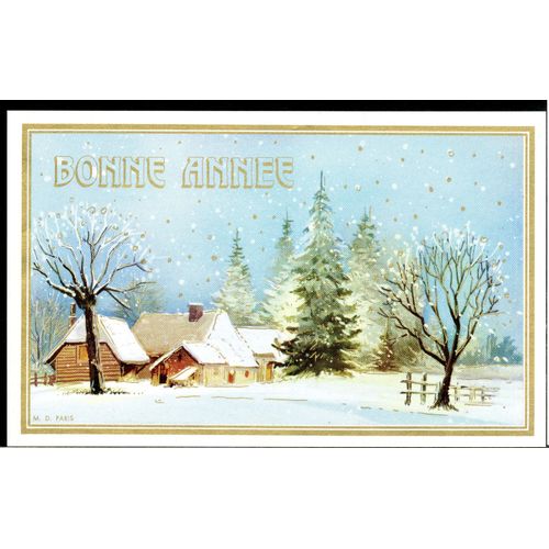 Carte De Collection Bonne Année