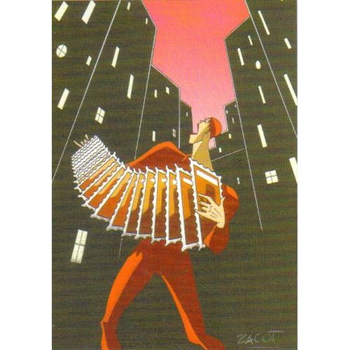 Carte Postale : Dessin De Zacot ( Accordéon )