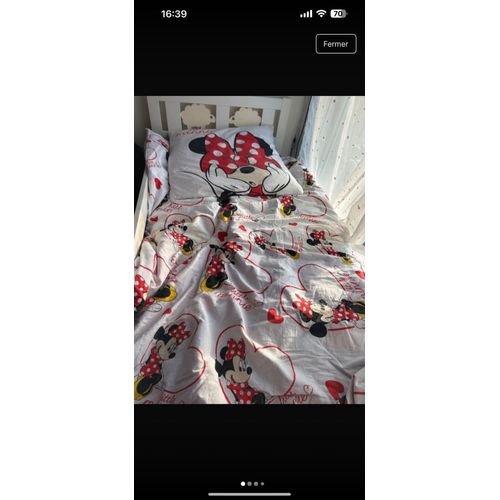Lit Une Place  Enfant 78/170 Cm Avec Matelas, Et Latte Cadre De Lit Avec Mouton