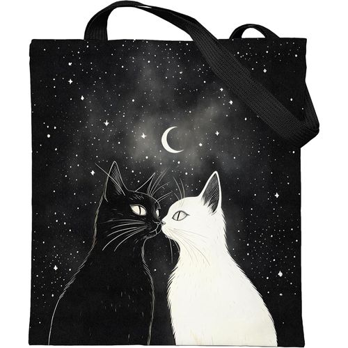 The Tote Bag Aesthetic - Sac Cabas Femme Grand Format 37x42cm - Sac Fourre Tout Femme - Sac Aesthetic - Sac de Cours Femme - Sac Tote Bag Femme - Sac a Main Pour Les Cours Lycee
