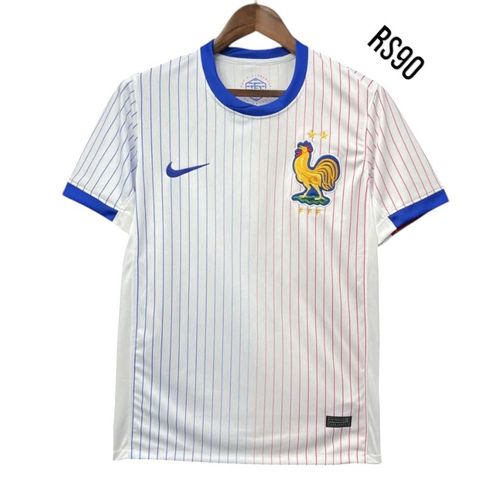 Maillot France Femme Euro Exterieur Blanc (Expedition Sous 30 Jours) Produit Neuf Taille Xxl