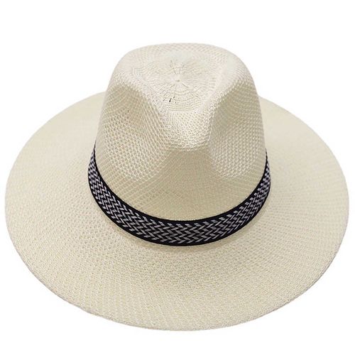 Chapeau De Soleil À Large Bord Pour Hommes, Protection Solaire, Lavable, Respectueux De La Peau, Chapeau De Plage Pour L'été-Beige