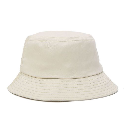 Chapeau De Randonnée Coupe-Vent Résistant Aux Uv, Corde Anti-Chute, Style Coréen, Chapeau Seau Unisexe Pour Hommes-Beige