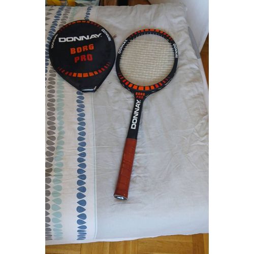 Raquette De Tennis En Bois Donnay Borg Pro.