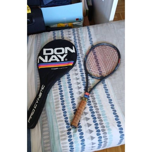 Raquette De Tennis Donnay Pro Cynetic 1 Braided Graphite Kevlar Avec Housse.