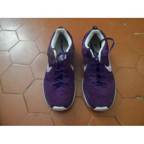 Baskets Violet 'flyknit' De Nike - 38 1/2