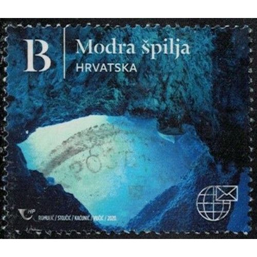Croatie 2020 Oblitéré Used Modra Spilja Grotte Bleue Île De Bisevo Y&t Hr 1326 Su