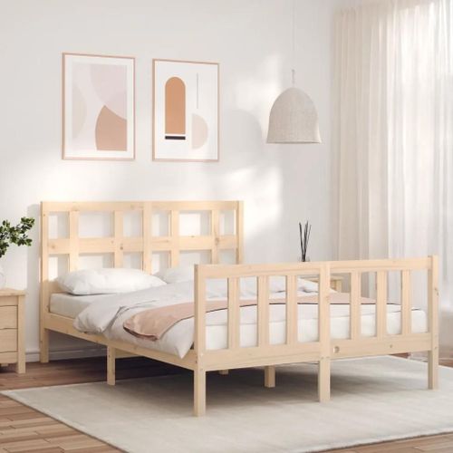 Cadre De Lit Sans Matelas 120x200 Cm Bois De Pin Massif