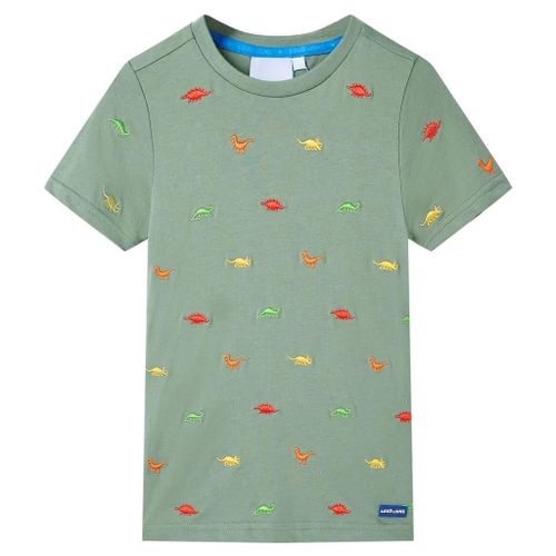 T-Shirt Pour Enfants Avec Manches Courtes Kaki 104