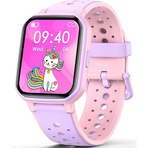 Fitness Tracker Montre Pour Enfants¿Montre Intelligente Sport Étanche Ip68 Avec 19 Modes De Sport, Podomètre, Moniteur De Sommeil, Cadeau Pour Filles Adolescents 6-16 (Violet)[H94]