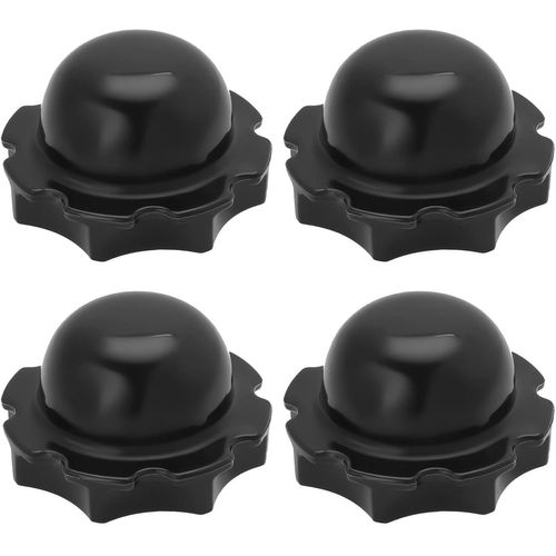 Lot de 4 bouchons de baignoire en plastique noir P6575 - compatibles avec Lay-Z-Spa pour retrait de pompe