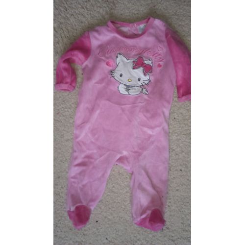 Pyjama En Velours Fille &#34charmmy Kitty&#34 Taille 6 Mois Idée Cadeau