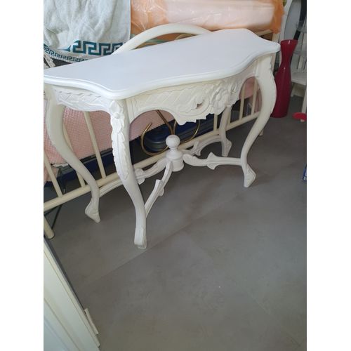 Console Blanche En Bois Très Jolie