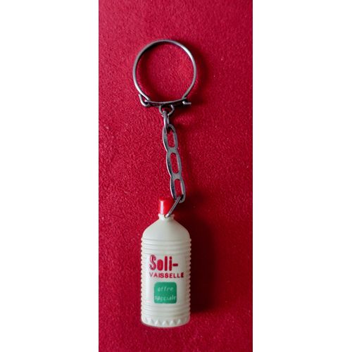 Porte Clés Ancien, Porte-Clefs Publicitaire Marque Solitaire . Soli-Vaisselle. Vintage.