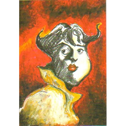 Carte Postale : Dessin De Zacot (Personnage Avec Les Lèvres Rouges)