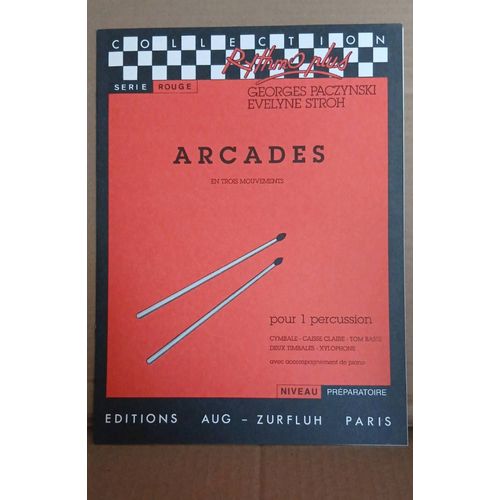 Arcades En Trois Mouvements- Pour Percussion - Georges Paczynski - Zurfluh