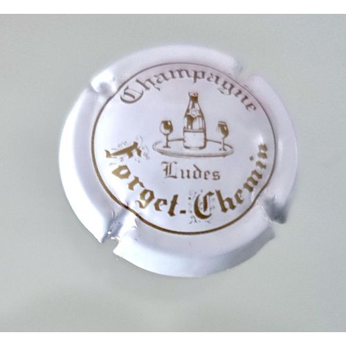 Capsule Champagne Forget-Chemin N°4 . Blanc Et Or.