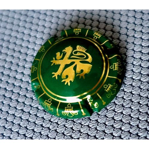 Capsule Champagne Union De Saint Gall, Vert Et Or. Armoirie, Blason Dragon