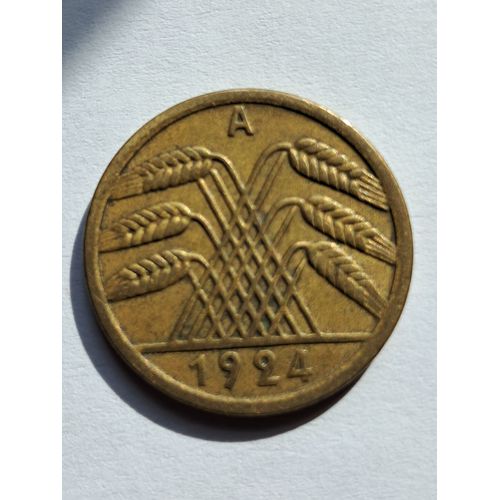 50 Pfennigs 1924 Allemagne Reich D Bronze