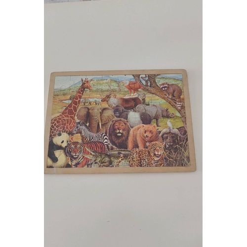 Puzzle enfant 48 pièces animaux de la savane