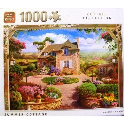 puzzle "king" 1000 pièces , cottage collection, n° 56090 - summer cottage