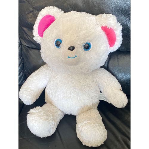 Peluche Magicalin Splash Toys ours blanc oreille rose s illumine 45cm