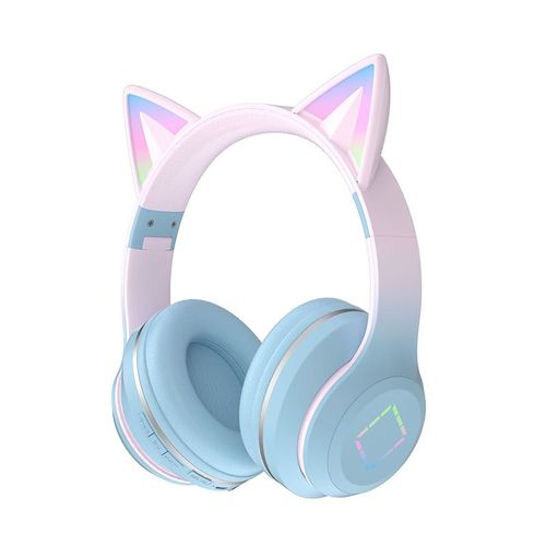 Casque Bluetooth Dr57 - Longue Durée De Vie De La Batterie Bleu