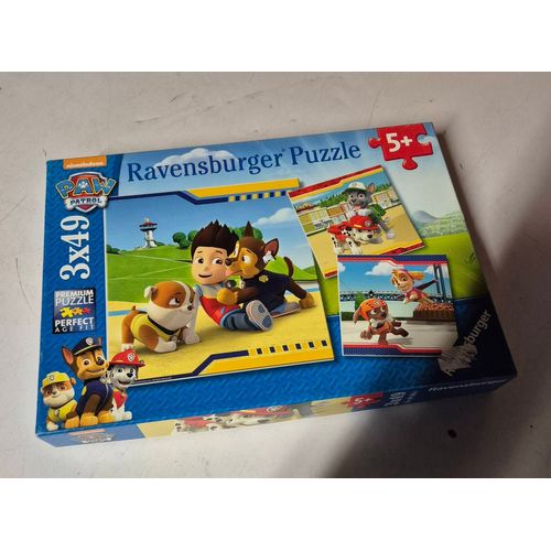 Puzzle enfant pat patrouille 3x49 ravensburger 3 en 1