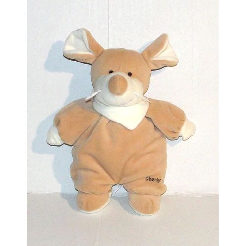 doudou souris tiamo beige charly & cie