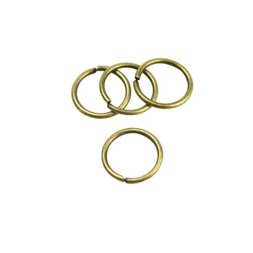 Anneaux Brisés Ronds 10 Mm Laiton 80 Pièces