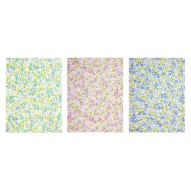Tissu Adhésif Coupons Fleurs C 15x20 Cm 3 Pièces
