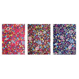 Tissu Adhésif Coupons Fleurs F 15x20 Cm 3 Pièces