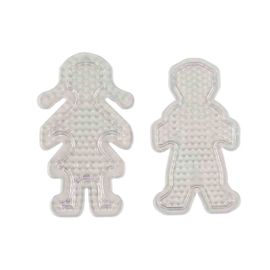 Plaque pour perles à repasser Garçon et fille 11cm