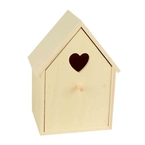 Nichoir En Bois Compartiment Amovible 7 X 6 X 10,5 Cm