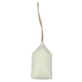 Suspension De Noel En Coton Maison 8x4,5x2 Cm
