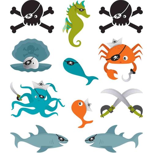 Tatouages Pirates De La Mer 22 Pièces