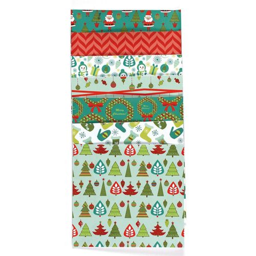 Feuille De Papier Assortiment Motifs Noel Fantaisie X7