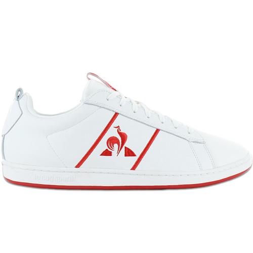 Le Coq Sportif Courtclassic Sport Baskets Sneakers Chaussures Cuir Blanc 2310078