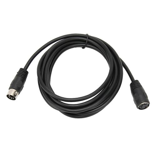 Câble d¿extension de clavier MIDI à 5 broches Câble adaptateur DIN mâle vers femelle stable pour piano électronique Guitare MIDI 9,8 pieds