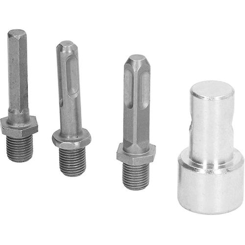 Adaptateur de perceuse électrique de tarière de jardin Adaptateur de tarière 1 à tarière d¿alimentation 3 Adaptateur de perceuse Mandrin rond en acier au carbone 2 fosses 2 fentes Perceuse de tarière