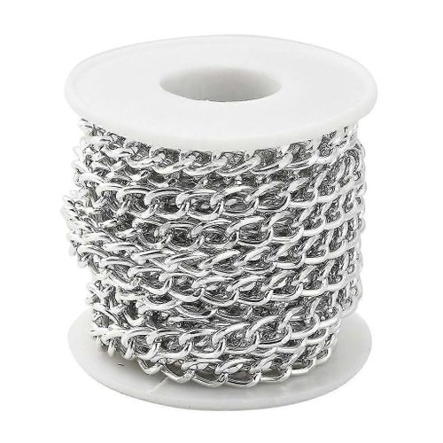 1rouleau Câble torsadé pour collier croisé Chaîne de recherche 5m Aluminium Twisted Curb Ch